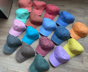 หมวกแก๊ปเบสบอลทรง 6 แผง รุ่นยูนิเซ็กซ์ ปี 2024 ผ้าคอตตอนเนื้อหนัก ล้างทำความสะอาดได้ สไตล์วินเทจ คุณภาพสูง ลายปัก 3 มิติ พร้อมหัวเข็มขัดโลหะ - Product Image 1