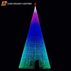Factory customization christmas smart tree motif light for holiday outdoor decoration