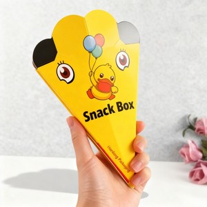 Hot Bán Dùng Một Lần Bao Bì Thực Phẩm Hộp Có Thể Tái Chế Khoai Tây Chiên Crepe Takeout Hộp Giấy Khoai Tây Chiên Các Tông Container - Product Image 2