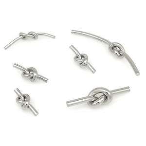 Liontin bandul cinta simpul baja tahan karat persediaan pembuatan perhiasan untuk swakriya-simbol simpul tanpa batas jimat - Product Image 5