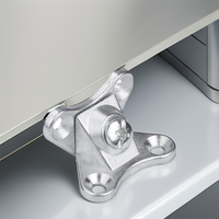 Fennec OEM/ODM Supports d'angle à angle droit Kit de support d'établi en acier inoxydable en forme de papillon avec cadre de lit à vis
