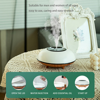 Diffuseur d'arômes d'huiles essentielles portable intelligent à ultrasons professionnel pour la maison, avec effet bois craquelé et humidificateur d'air parfumé