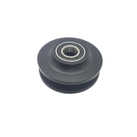 Top qualité 70mm grange porte coulissante rouleau poulie plastique piste poulie roue rouleaux pour porte coulissante grange