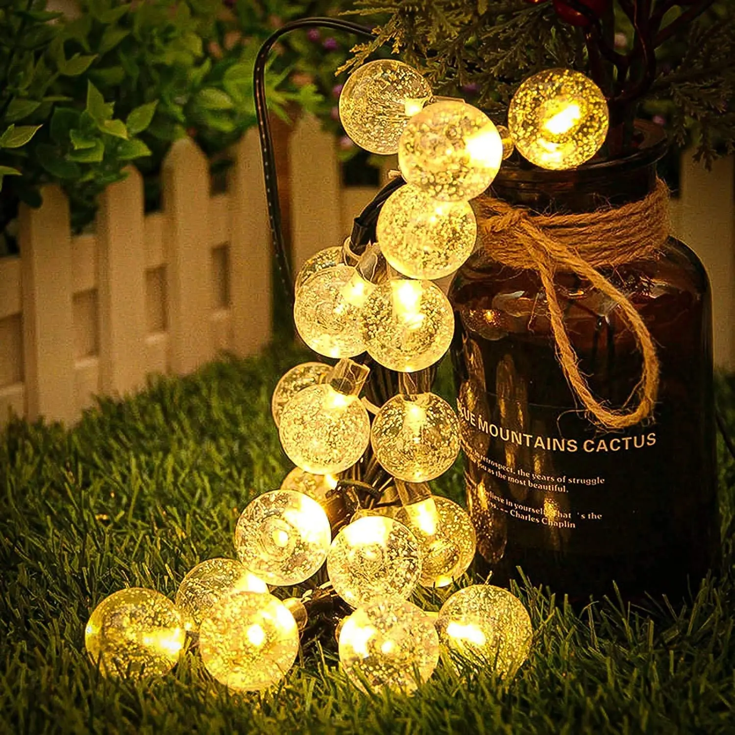 2021 New Outdoor Solar String Light 30 LEDs Suitable For Garden And Courtyard Party Decorations