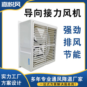 Ventilador axial industrial de fibra de vidrio, montado en pared, 220V, blanco, bajo nivel de ruido, para taller o almacén - Product Image 5