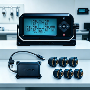 Sensor de Presión de Neumáticos para Camiones, Universal, 6 Ruedas, Sistema TPMS, Pantalla LCD en Tiempo Real, Venta al Por Mayor de Fábrica China - Product Image 1