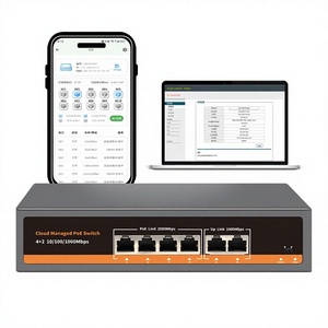 Hot Sale Hisource Hi-K0402WB OEM/ODM 6 Port 10/100/1000Mbps SFP Ethernet <b>PoE</b>+ Unmanaged Stackable Network <b>POE</b> <b>Switch</b> - Product Image 3