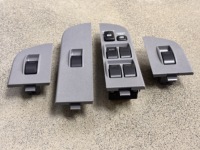 Accesorios para Auto YBJ, Interruptor Interior de Ventana Doble para Land Cruiser 70 76 2007-2024, LHD/RHD, Gris Beige, Botón del Panel de la Puerta LC79