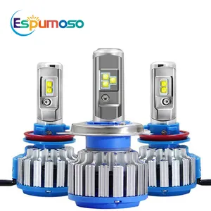 Epumoso Đèn Pha <span class=keywords><strong>Led</strong></span> T1 Bóng Đèn <span class=keywords><strong>Led</strong></span> H4 H7 H11 Hệ Thống Chiếu Sáng Tự Động Chip <span class=keywords><strong>Led</strong></span> 40W 4000LM CREES Màu Trắng 6000K - Product Image 1