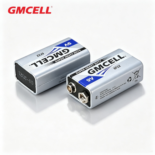 GMCELL Heavy Duty Battery Carbon Zinc Dry Battery 6F22 9V Battery for Wireless Microphones,Thermometer