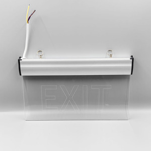 Nhà Máy Giá LED <span class=keywords><strong>Exit</strong></span> dấu hiệu, LED Đèn khẩn cấp với pin sạc, bảng điều khiển <span class=keywords><strong>Acrylic</strong></span> trong suốt với Laser pictogram - Product Image 2