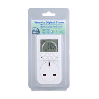 Temporizadores de cocina digitales programables duraderos de 240V 13A, interruptor de Temporizador Semanal, enchufe, accesorios de iluminación del Reino Unido de calidad