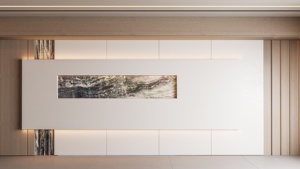 Décoration de meubles en marbre brun naturel de luxe pour salons d'hôtels et de villas - Product Image 3