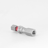 Nai-Lok Raccord rapide d'instrumentation haute pression 3000 psi en alliage C22, Vanne de raccordement rapide à montage sur panneau 1/4 FNPT