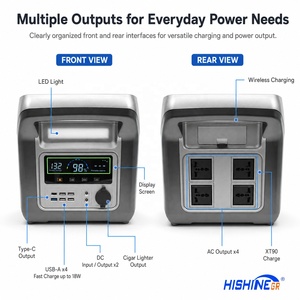 Station d'alimentation portable Hishine 1000W 1280Wh LiFePO4, générateur solaire pour la maison, le <span class=keywords><strong>camping</strong></span>-<span class=keywords><strong>car</strong></span>, le <span class=keywords><strong>camping</strong></span>, les situations d'urgence en extérieur - Product Image 4