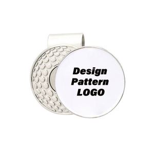 Juego de Marcador de Pelota de Golf Personalizado con Nombre y Foto, Clip para Gorra, Sublimación en Blanco, 1'' 25mm - Product Image 4