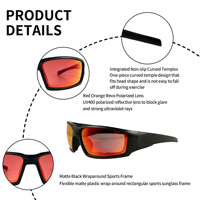Custom Logo UV400 Polarized PC Frame Sunglasses OEM ODM Unisex Sport Glasses Print Logo Men for Driving Fishing