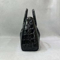 Sacs en cuir véritable de haute qualité avec logo personnalisé, sacs en cuir de crocodile véritable, sac à bandoulière décontracté pour femmes, fermeture éclair à sangle unique