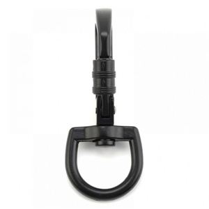 Custom Logo Aluminum Swivel Carabiner Clip Rotating D Ring Keychain Snap <b>Hook</b> for Promotional Activities - Product Image 2