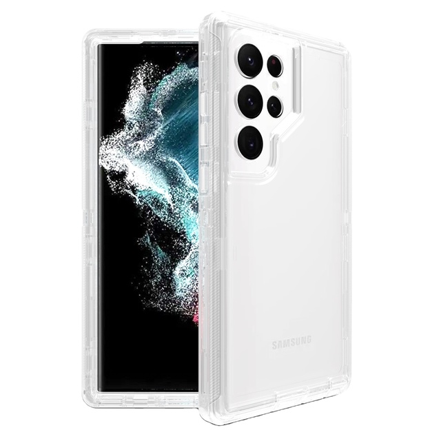 360 Clear Colorful Phone Case for Samsung S23 Ultra 3 EN 1 Funda Defender TPU PC Shockproof Phone Case for Samsung Galaxy S23
