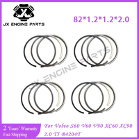 Jeu de segments de piston STD 0.5 B4204T pour Volvo 2.0 S60 S90 V60 V90 XC60 XC90 2.0T 2.0L L4 GAS T4 T5 32213692 82mm 14-25