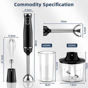 ชุดเครื่องปั่นมือสแตนเลส800W เครื่องตีไข่ด้วยไฟฟ้าหลายความเร็วตัวแปร - Product Image 2