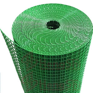 Grillage soudé en PVC vert de haute qualité, prix usine, maille 1/2 pouce x 1/2 pouce, pour clôture de chantier - Product Image 1