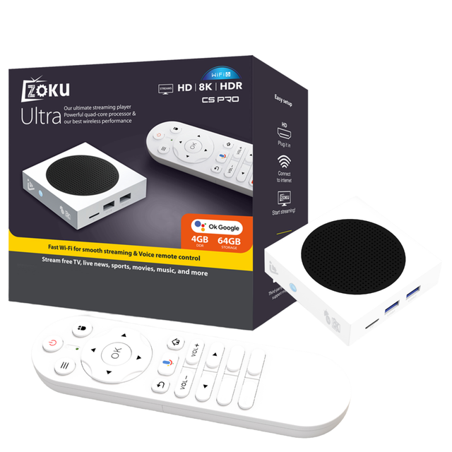 Factory Price C5PRO Smart OTT 4GB 64GB BT Voice Remote 8K Decoding Android14 Quad Core High Speed Allwinner H618 TV Box