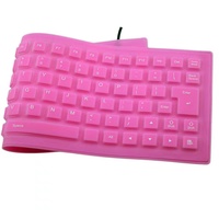 85 touches silicone numérique muet filaire pliable étanche doux et flexible usb azerty clavier de bureau pour ordinateur portable