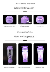 Portable Mixer Cup USB Rechargeable <strong>Shaker</strong> Cups Bottled Protein Shake Water Bottle <strong>Electric</strong> <strong>Shaker</strong> Gym Protein Shake Bottle - Product Image 4