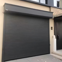 Porte à enroulement en aluminium à glissement fluide et silencieux avec design minimaliste pour les commerces haut de gamme et les complexes résidentiels