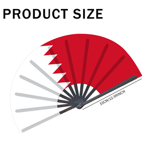 Abanicos Plegables de Bambú con la Bandera de Baréin al por Mayor, Abanico de Mano para Carnaval, Boda, Festival, Fiesta, Agencia de Viajes - Product Image 5