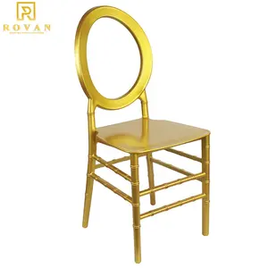 Harz Kunststoff Acryl Stapelbarer Stuhl Neu Verwendet für Event Round Back Hochzeit Design Großhandel Weiß Esszimmers tuhl Modern
