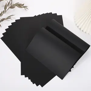 High Quality Double Sided Black Cardboard Paper 80-400gsm Black Cardboard 787*1092mm Size Black Paper Sheets