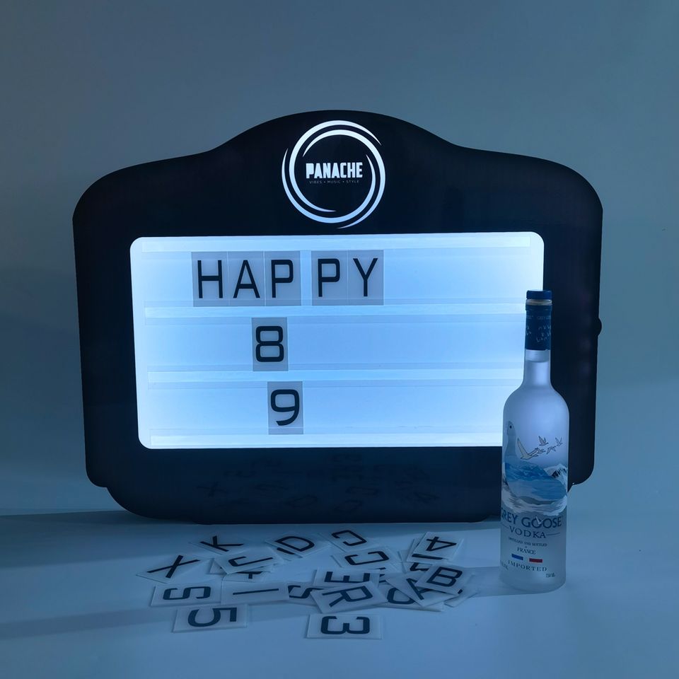 Vip Bottle Service Presenter Sign Led Marquee Message Board Custom Logo ...
