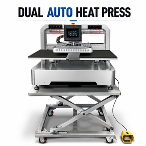 Electric Automatic Dual Station Heat Press Machine T-shirt Heat Transfer Equipment