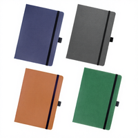 Carnet de notes A5 personnalisé NEXXGEN en cuir PU, couverture personnalisée avec thème de logos, ruban bicolore, reliure cousue, 100 feuilles