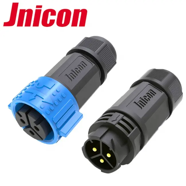 Jnicon waterproof M25 high current 3 pin 70 a power connector