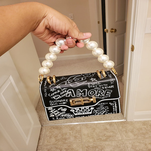 Nolvadex World 34Cm Túi Đeo Chéo Ngắn Đính Ngọc Trai Cỡ Nhỏ Mới Cỡ Lớn Túi Xách Tay Dây Chuyền Tote Dây Chuyền Ngọc Trai Chunky Để Đựng Túi Xách - Product Image 6