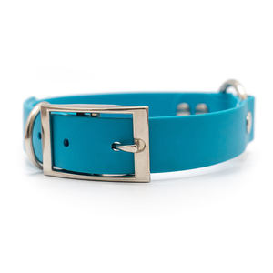 Heavy Duty Dubbele Gesp Nylon Webbing Pvc Gecoat Kauwbestendig Waterdichte Middenring Kraag Voor Honden - Product Image 5