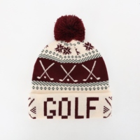 100% unisexe acrylique bonnet adulte Ski Sport accessoire tricoté motif coloré flambée impression taille normale ajustement parfait pour le Sport