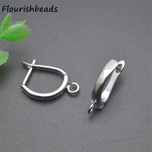 Bonne qualité antirouille 18K or argent plaqué levier arrière U forme Shvenzy boucles d'oreilles crochets résultats pour la fabrication de bijoux - Product Image 5