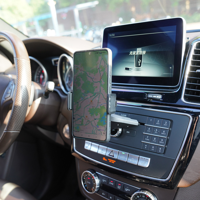 Universal CD Slot Holder Mount, Hands Free Car Phone Holder CD Slot Car Mount with One Hand Operation Design