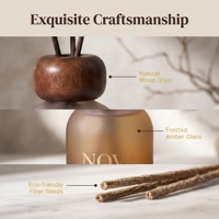 NOVA Individuelles Logo Glas Umweltfreundlicher Langlebiger Reed-Diffusor Firmengeschenk & Hotel-Lufterfrischer Aroma-Diffusor-Set