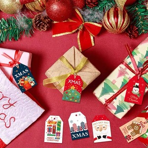 Etiquetas colgantes festivas personalizadas para embalaje y decoraciones <span class=keywords><strong>de</strong></span> <span class=keywords><strong>regalo</strong></span> <span class=keywords><strong>de</strong></span> vacaciones, etiquetas colgantes <span class=keywords><strong>de</strong></span> papel impresas en offset, etiquetas <span class=keywords><strong>de</strong></span> <span class=keywords><strong>regalo</strong></span> <span class=keywords><strong>de</strong></span> <span class=keywords><strong>Navidad</strong></span> - Product Image 1