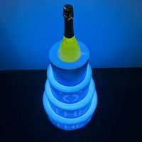 Présentoir LED 4 Niveaux pour Gâteaux et Bouteilles VIP – Idéal pour Bars, Boîtes de Nuit, Fêtes et Événements – Présentoir LED pour Gâteaux et Bouteilles de Champagne