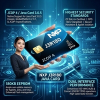 Tarjeta Inteligente J3R180 JCOP 4 Java Card 3.0.5 de Doble Interfaz, 180KB EEPROM, Tarjeta IC de Control de Acceso