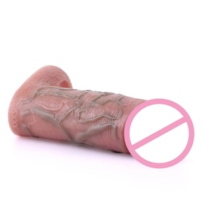 SXXY 5 Styles Realistic Hollow Penis Sleeve With Real Veins Cock Cover Silicone Reusable Sex <b>Toys</b> <b>for</b> Adult <b>Men</b> Dick Enlarge - Product Image 6