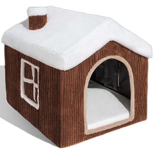 Maison de <span class=keywords><strong>neige</strong></span> confortable de Noël classique à <span class=keywords><strong>la</strong></span> mode maison de <span class=keywords><strong>chien</strong></span> chaude en éponge confortable pour l'hiver - Product Image 2