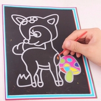 Planche à dessin personnalisée Magic Scratch Art enfant peinture cartes créatives autocollants apprentissage éducation jouet livres de coloriage pour enfants